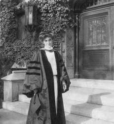 Sophonisba Breckenridge in graduation robes